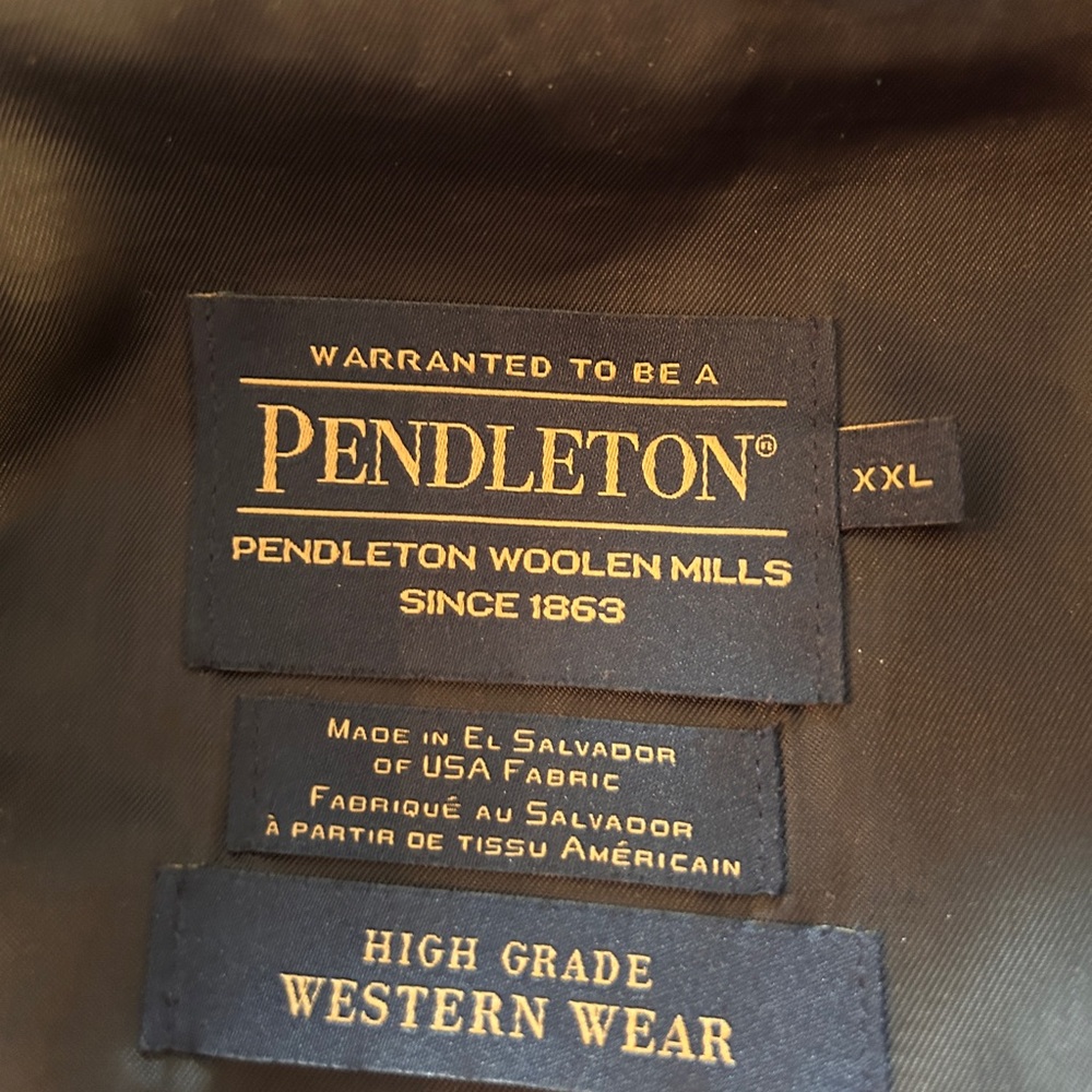 Pendleton High Grade Western Wear Wool Jacket Men’s size XXL - Picture 6 of 7